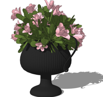 现代绿植盆栽su模型