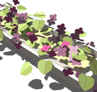 现代绿植花草su模型