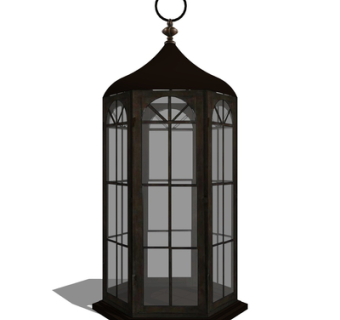 现代鸟笼su模型