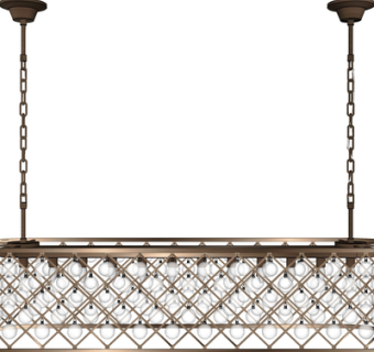 现代金属小灯泡吊灯su模型