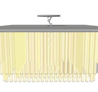 现代水晶吊灯su模型
