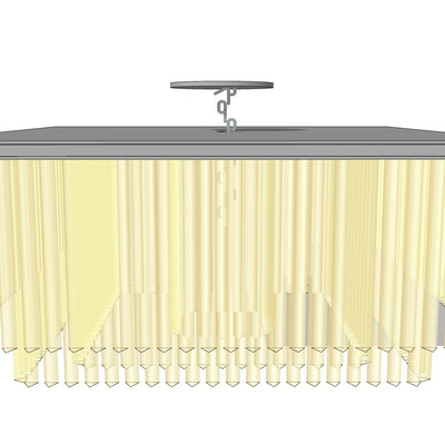 现代水晶吊灯su模型