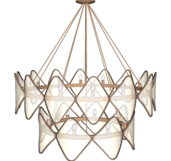 现代布艺吊灯su模型