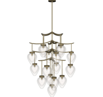 现代水晶吊灯su模型