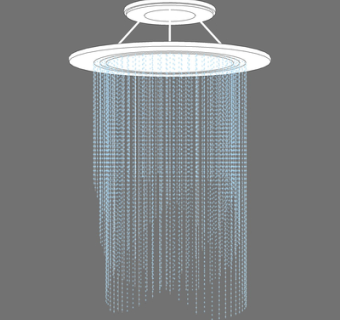 现代水晶吊灯su模型