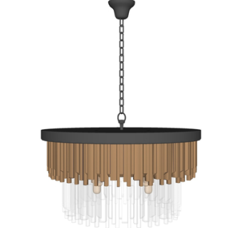 现代水晶吊灯su模型