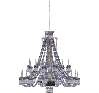 现代水晶吊灯su模型