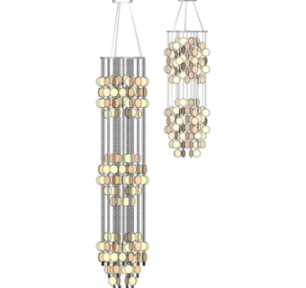 现代水晶吊灯su模型
