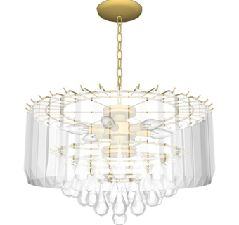 现代水晶吊灯su模型