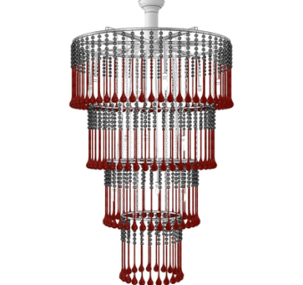 现代水晶吊灯su模型