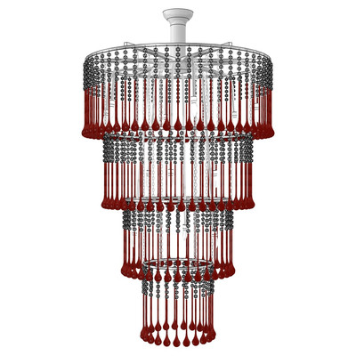 现代水晶吊灯su模型