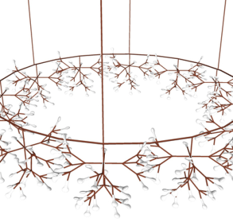 现代树枝吊灯su模型