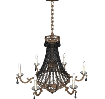 现代烛台吊灯su模型