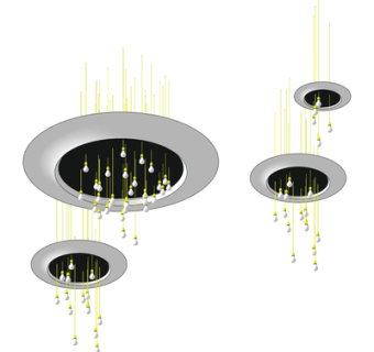 现代水晶吊灯su模型