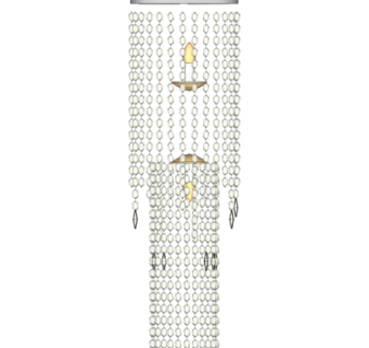 现代水晶吊灯su模型