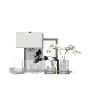 现代花瓶花卉su模型