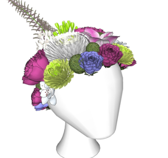 现代花瓶花卉su模型