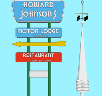 现代指示牌su模型