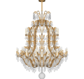 欧式水晶吊灯su模型