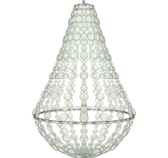 欧式水晶吊灯su模型