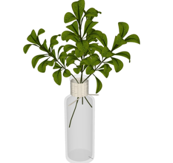 现代花瓶花卉su模型