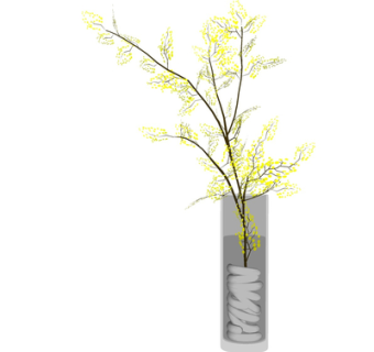 现代花瓶花卉su模型