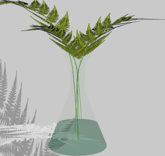 现代花瓶花卉su模型