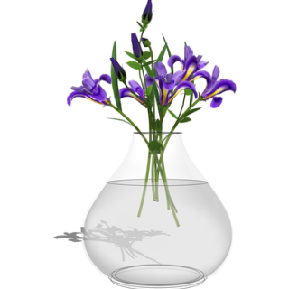 现代花瓶花卉su模型