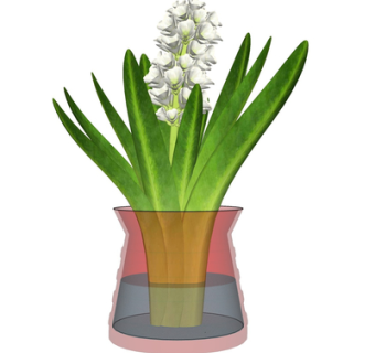 现代花瓶花卉su模型