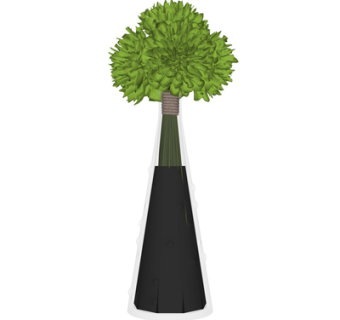 现代花瓶花卉su模型