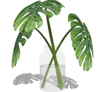 现代花瓶花卉su模型