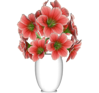 现代花瓶花卉su模型