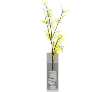 现代花瓶花卉su模型