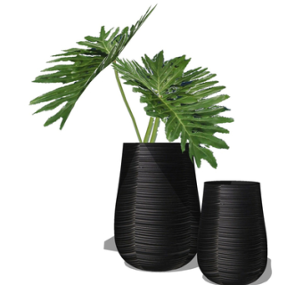 现代花瓶花卉su模型