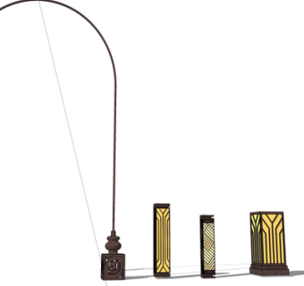 新中式路灯su模型