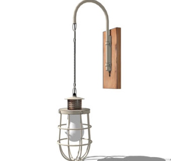 工业风壁灯su模型