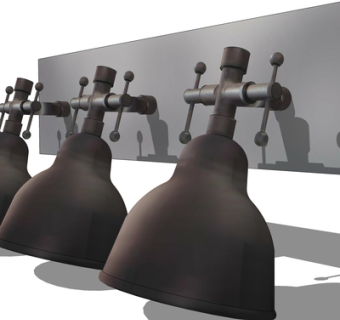 现代工业风壁灯su模型