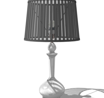 现代金属台灯su模型