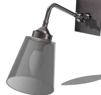 工业风金属壁灯su模型