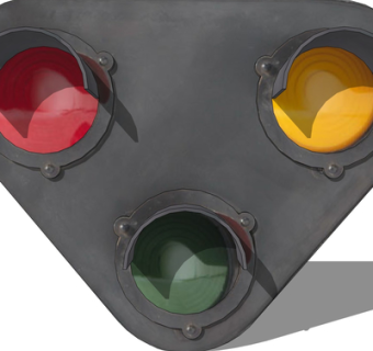 现代信号指示灯su模型