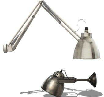 工业风金属壁灯su模型