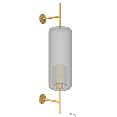 现代金属壁灯su模型