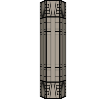 现代金属壁灯su模型