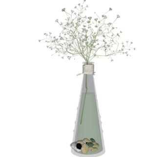 现代花瓶花卉su模型