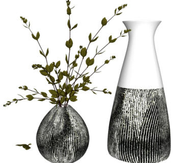 现代花瓶花卉su模型