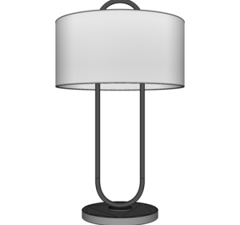 现代金属台灯su模型