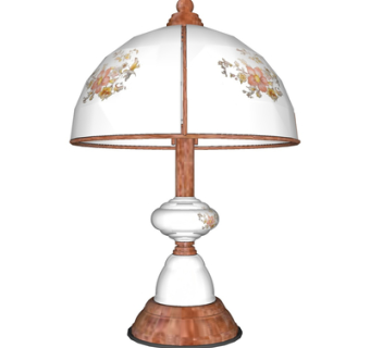 欧式金属台灯su模型