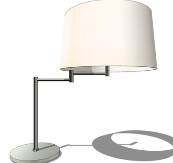 现代金属台灯su模型