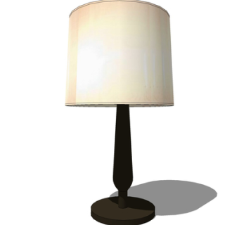 现代金属台灯su模型