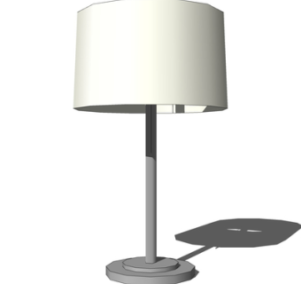 现代金属台灯su模型